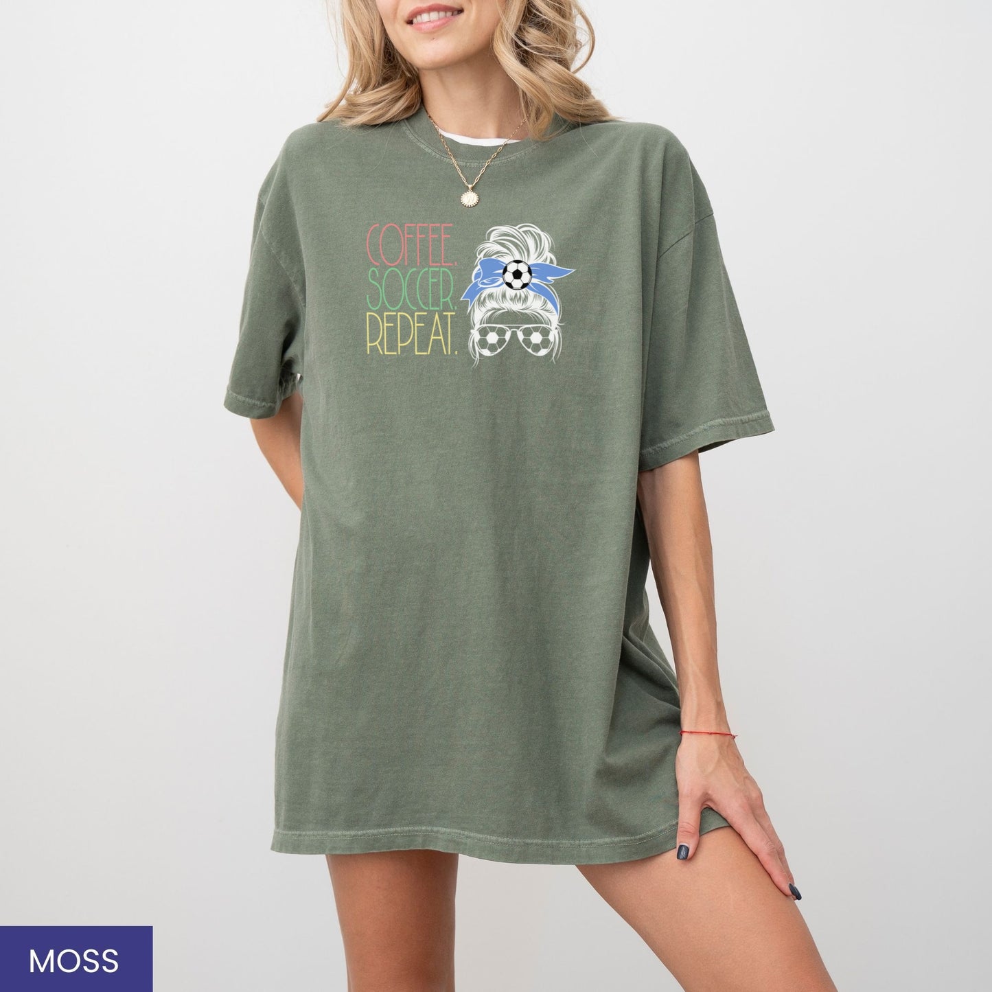 Coffee. Soccer. Repeat. T-Shirt – Perfect Gift for Soccer Players, Fans, and Soccer Moms!