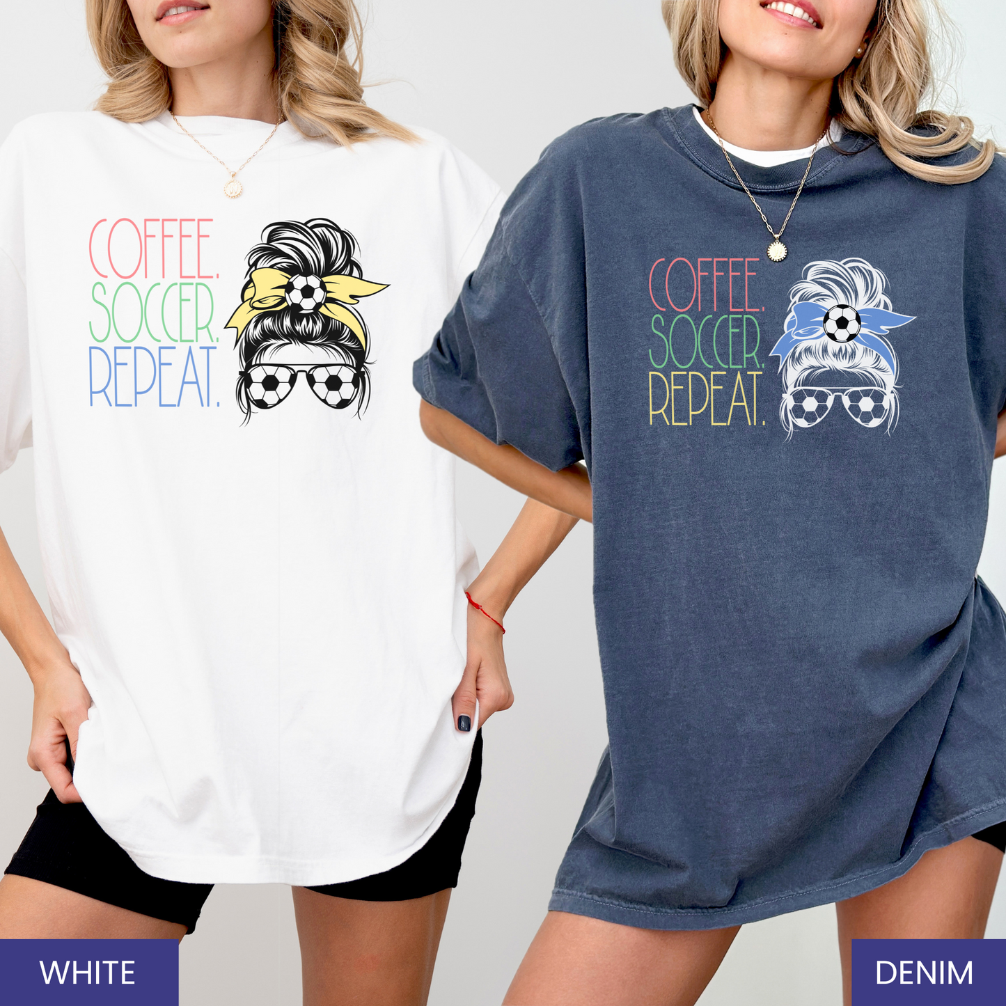 Coffee. Soccer. Repeat. T-Shirt – Perfect Gift for Soccer Players, Fans, and Soccer Moms!