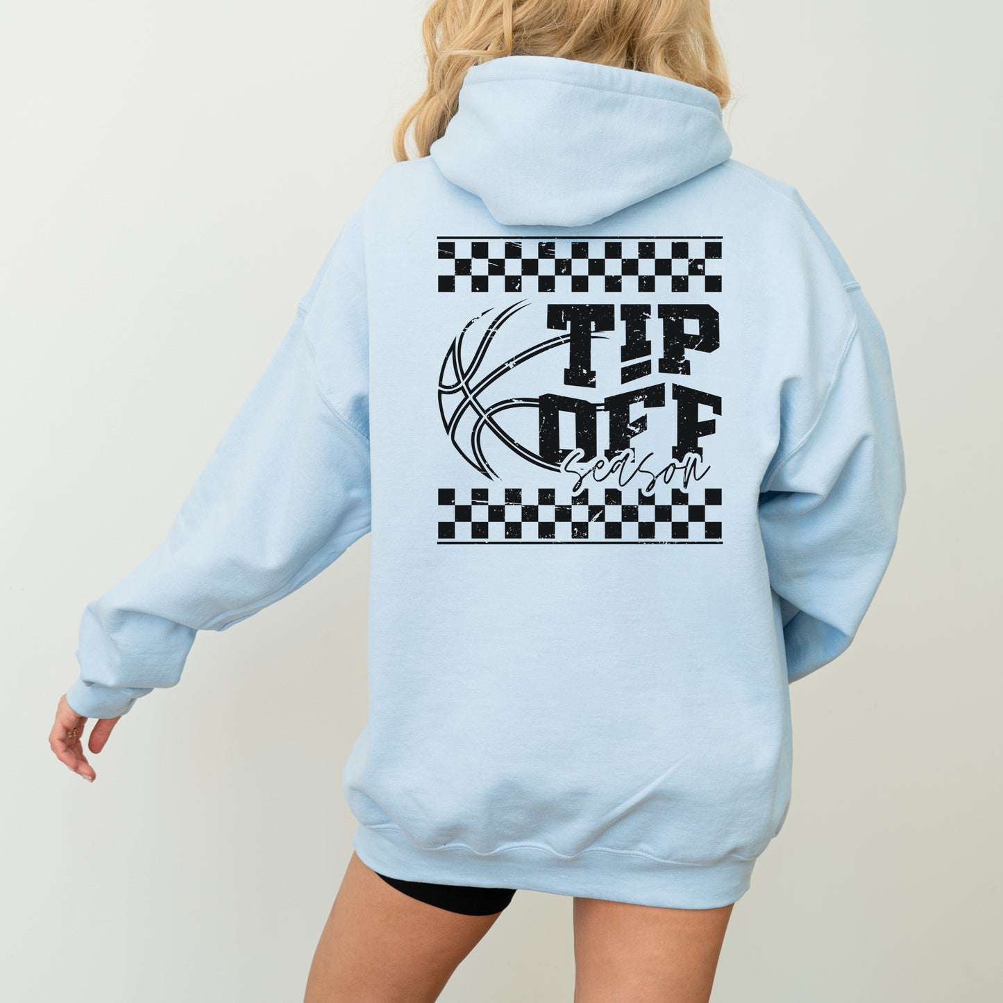 Tip-Off Season Retro Basketball Hoodie – Personalized Game Day Style