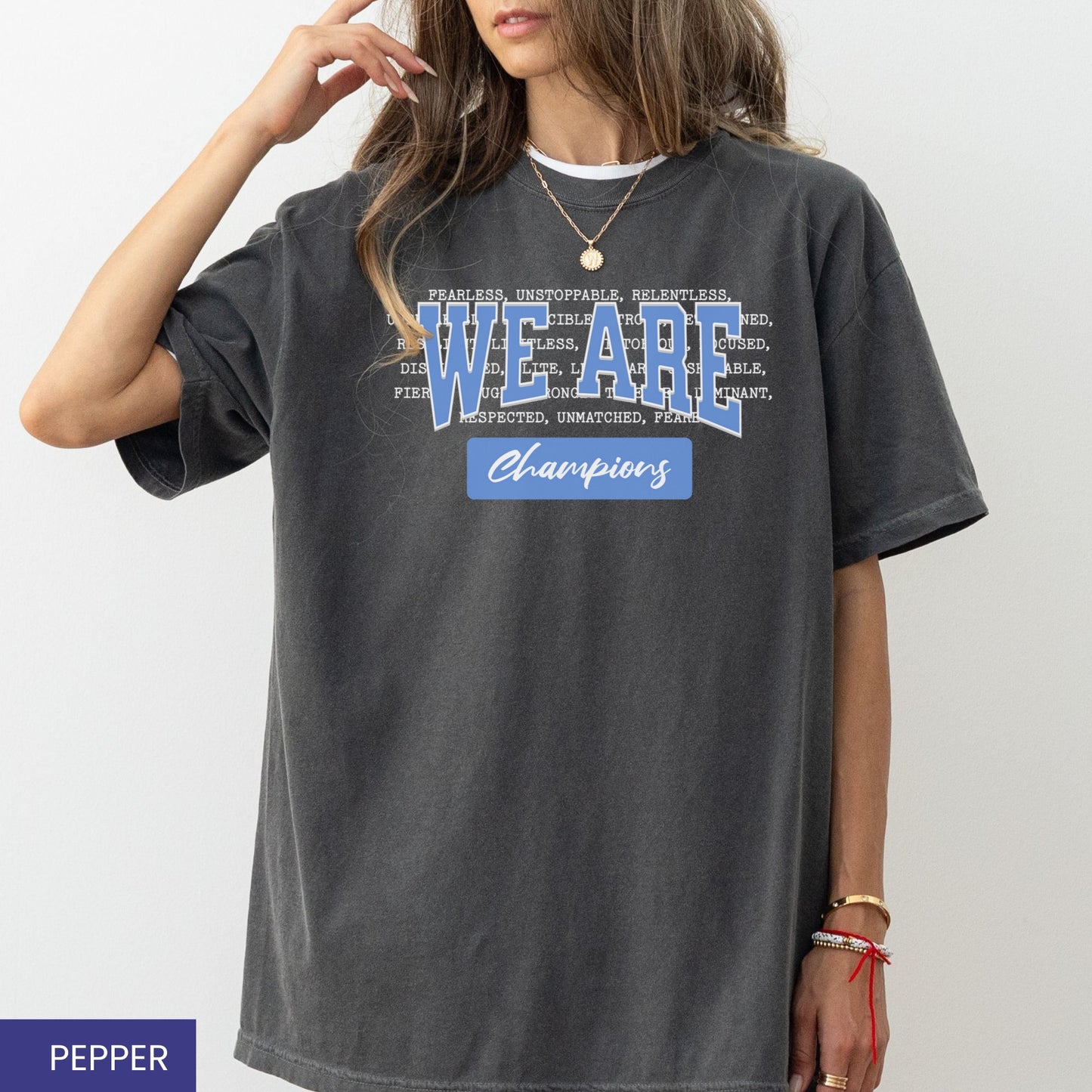 We Are Champions T-Shirt β Motivational Sports Tee for Athletes & Fans