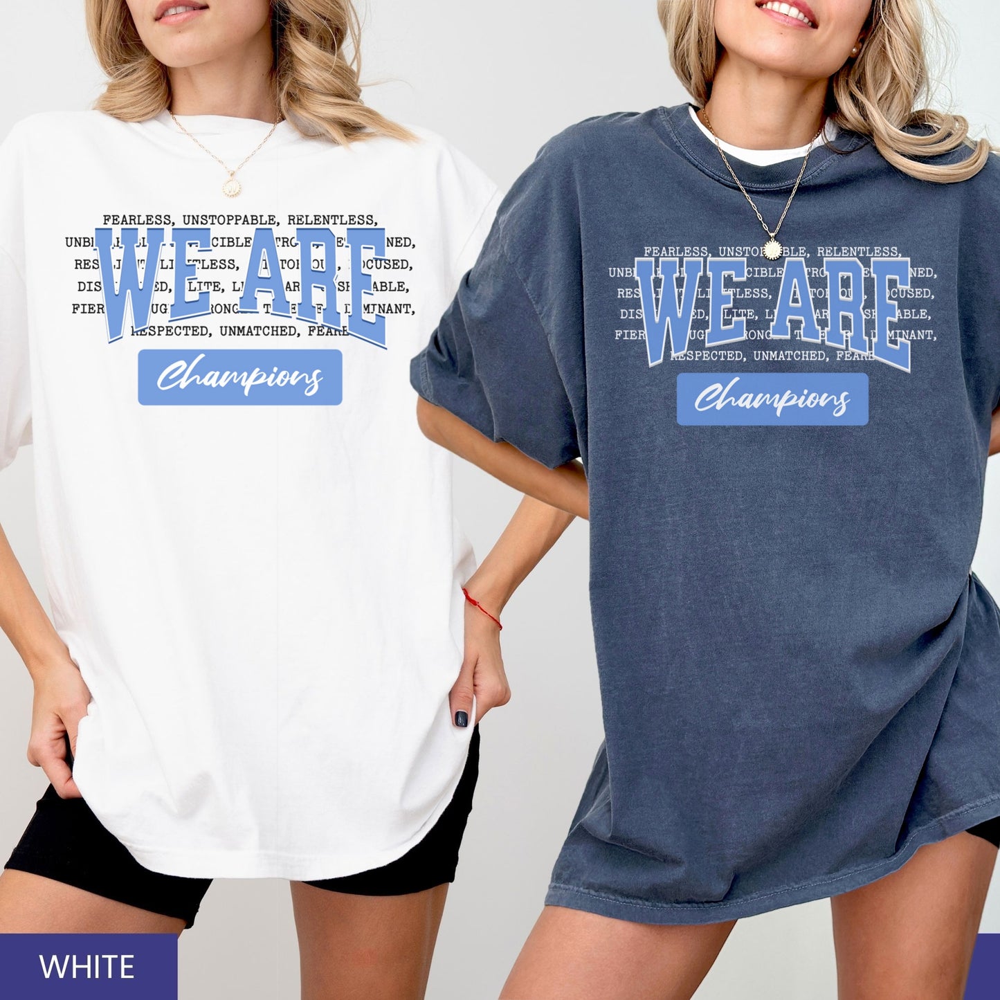 We Are Champions T-Shirt β Motivational Sports Tee for Athletes & Fans