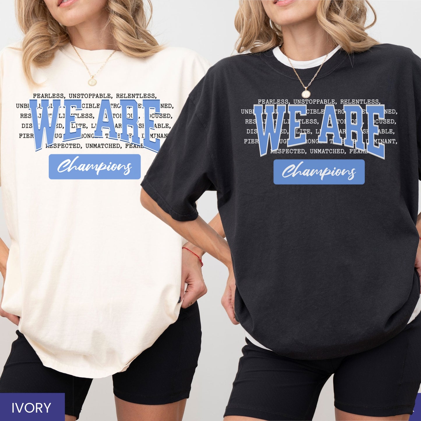 We Are Champions T-Shirt β Motivational Sports Tee for Athletes & Fans