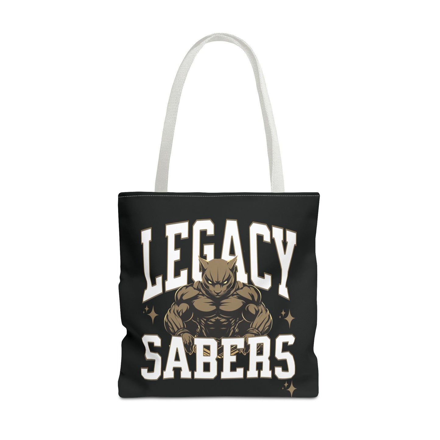 Personalized Muscle Mascot Game Day Tote – Custom School Colors & Bold Collegiate Design