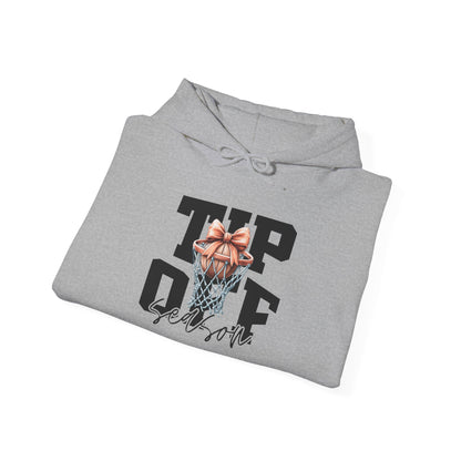 Tip-Off Season Vintage Basketball Hoodie – Retro Coquette Bow Style