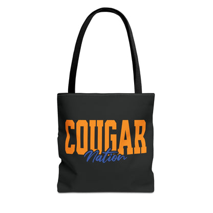 Personalized Team Mascot Nation Game Day Tote Bag – Custom School Colors & Collegiate Font