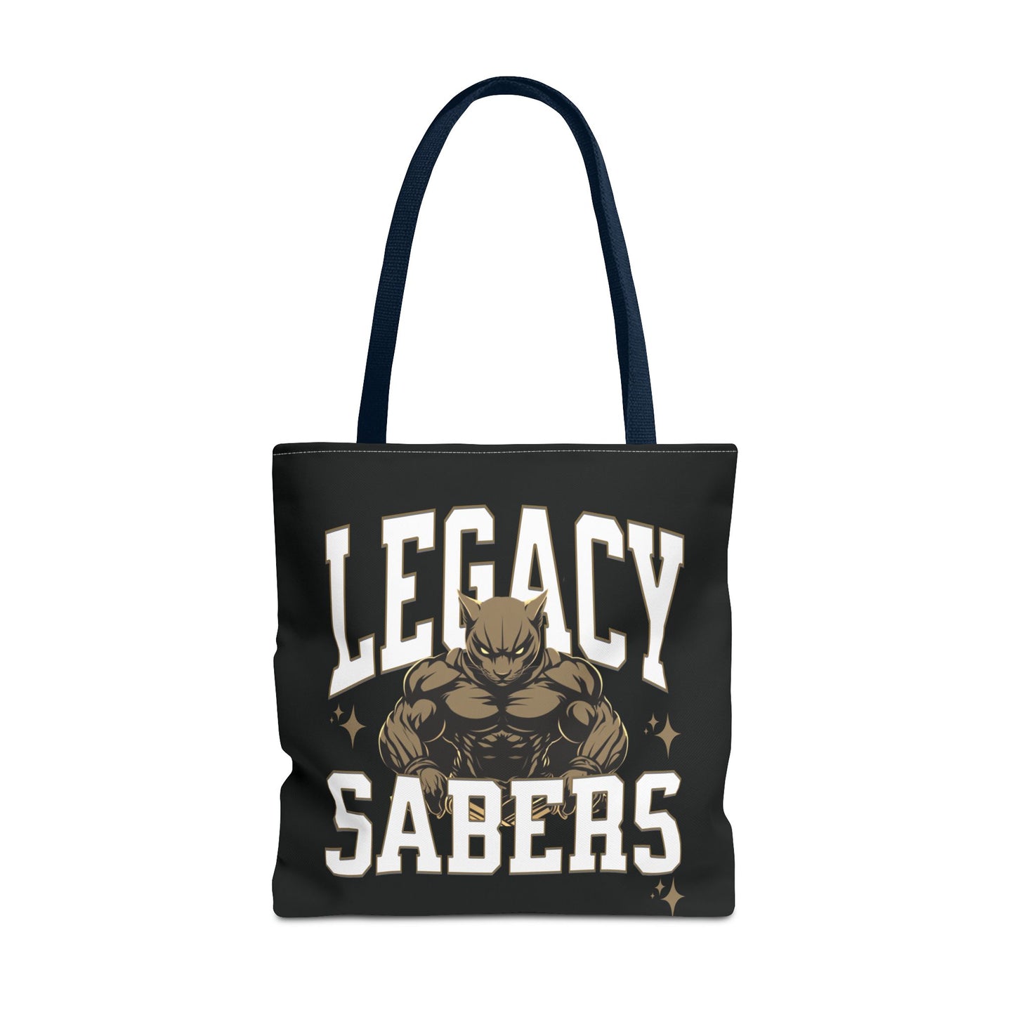 Personalized Muscle Mascot Game Day Tote – Custom School Colors & Bold Collegiate Design