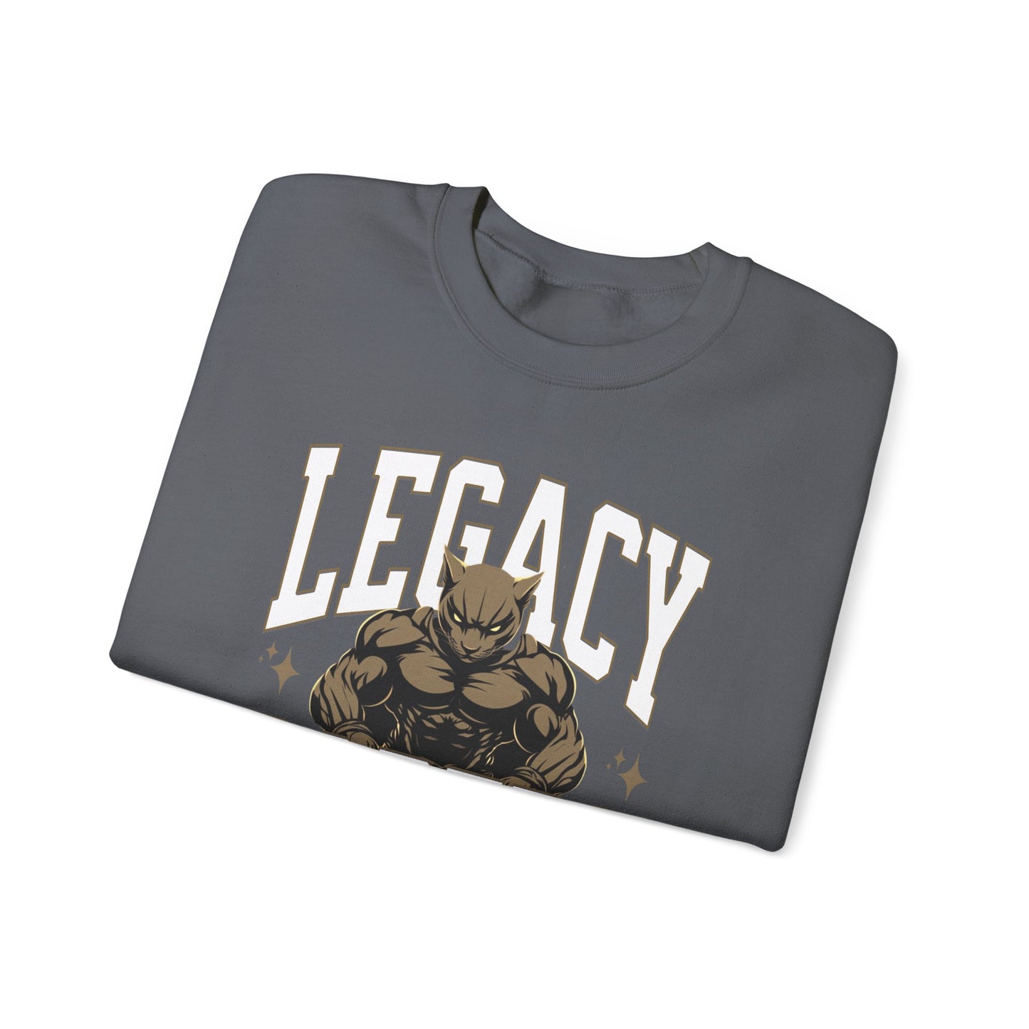 Personalized Muscle Mascot Sweatshirt – Bold Custom School Colors & Game Day Power Look