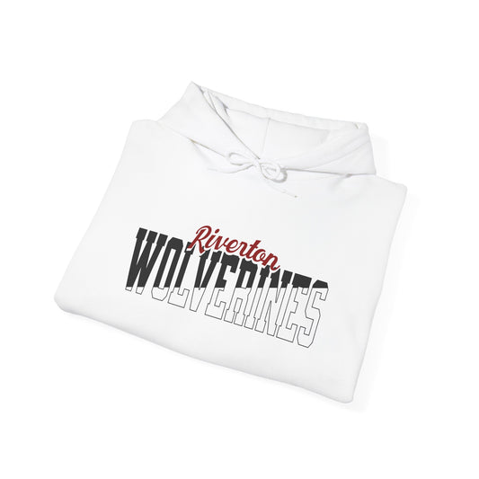 Custom Team Mascot Hoodie – Personalized School Colors & Half-Solid, Half-Outline Text