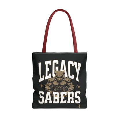 Personalized Muscle Mascot Game Day Tote – Custom School Colors & Bold Collegiate Design