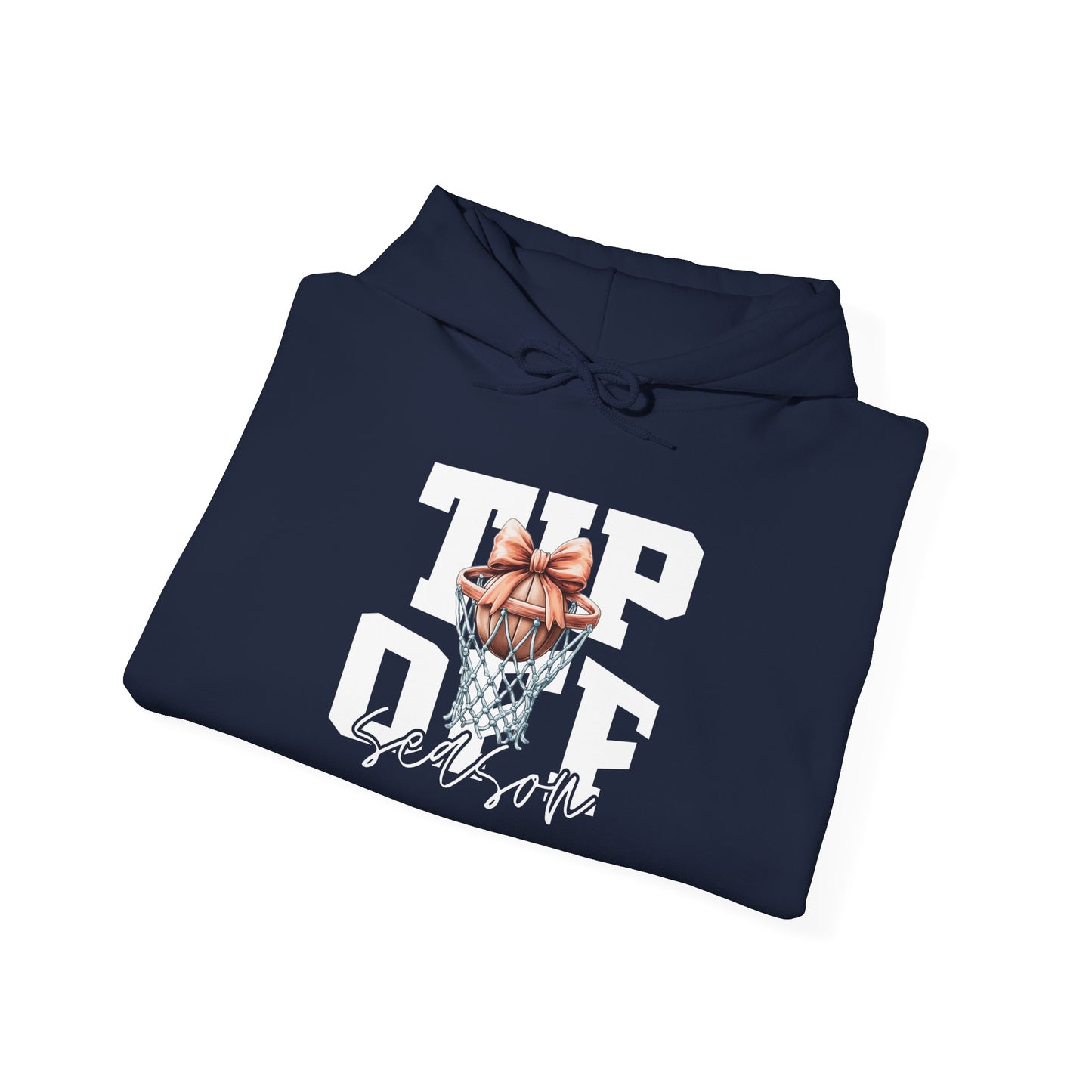 Tip-Off Season Vintage Basketball Hoodie – Retro Coquette Bow Style