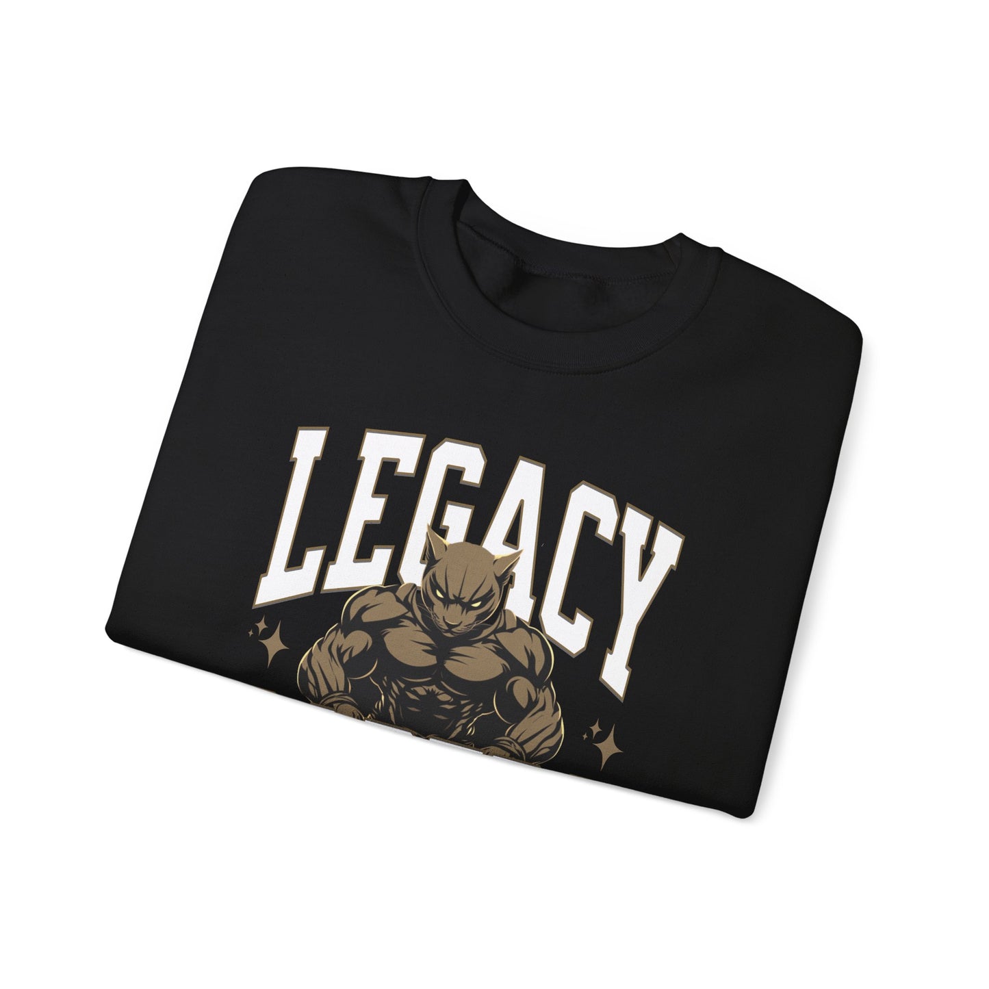 Personalized Muscle Mascot Sweatshirt – Bold Custom School Colors & Game Day Power Look