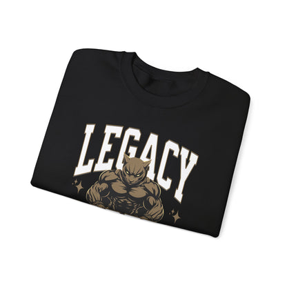 Personalized Muscle Mascot Sweatshirt – Bold Custom School Colors & Game Day Power Look
