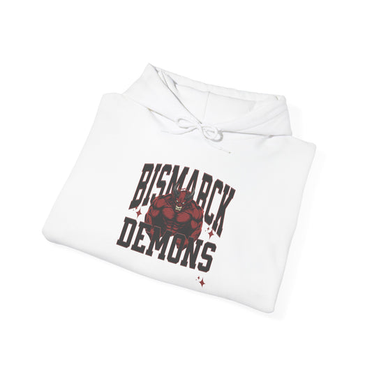 Personalized Muscle Mascot Hoodie – Bold Custom School Colors & Game Day Power Look