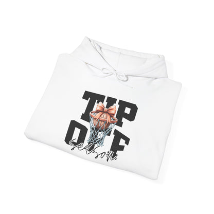 Tip-Off Season Vintage Basketball Hoodie – Retro Coquette Bow Style