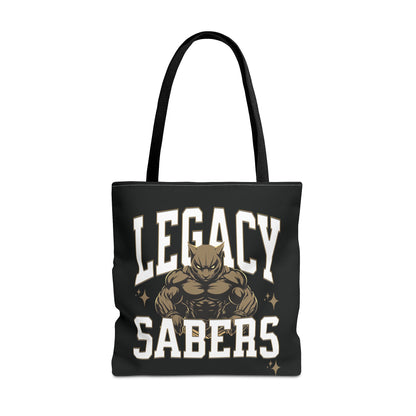 Personalized Muscle Mascot Game Day Tote – Custom School Colors & Bold Collegiate Design