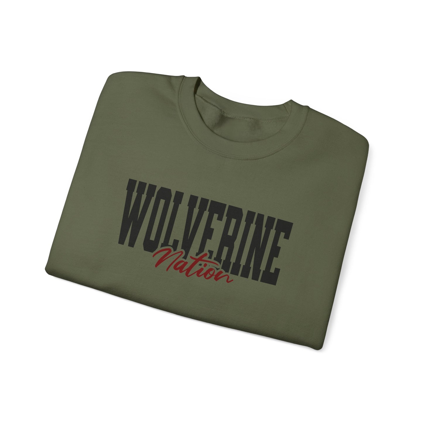 Personalized Team Mascot Nation Crewneck – Custom School Colors & Collegiate Font