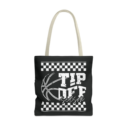 Tip-Off Season Retro Basketball Tote Bag – Vintage Style Game Day Carry-All