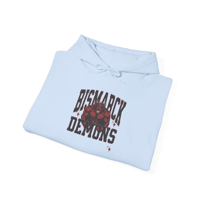 Personalized Muscle Mascot Hoodie – Bold Custom School Colors & Game Day Power Look