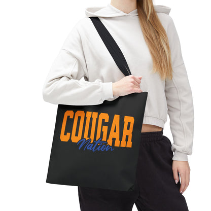 Personalized Team Mascot Nation Game Day Tote Bag – Custom School Colors & Collegiate Font