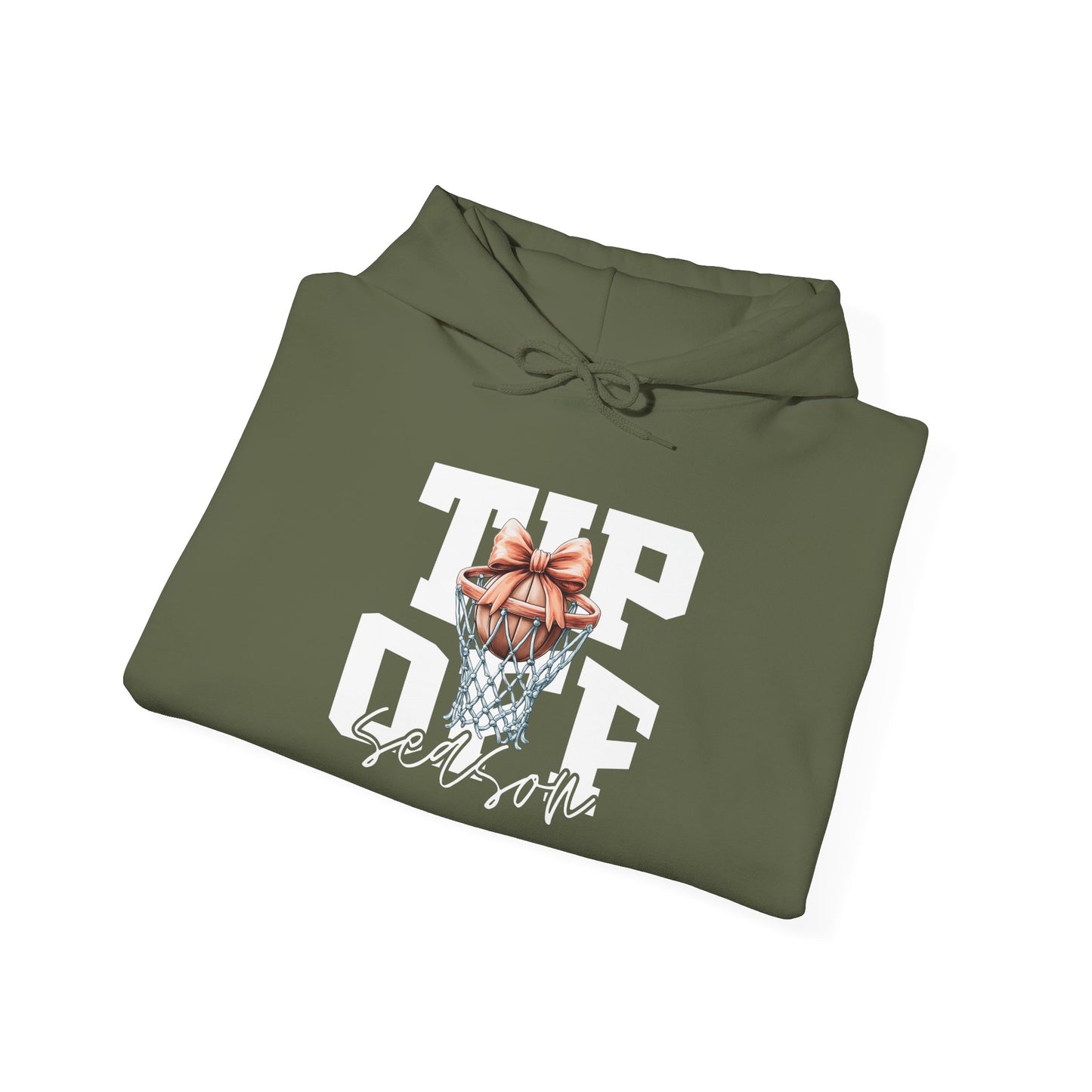Tip-Off Season Vintage Basketball Hoodie – Retro Coquette Bow Style
