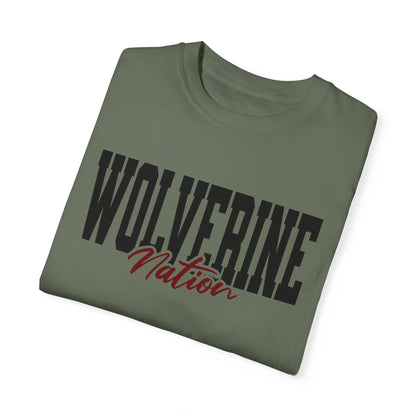 Personalized Team Mascot Nation T-Shirt – Custom School Colors & Collegiate Font