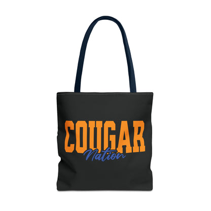 Personalized Team Mascot Nation Game Day Tote Bag – Custom School Colors & Collegiate Font