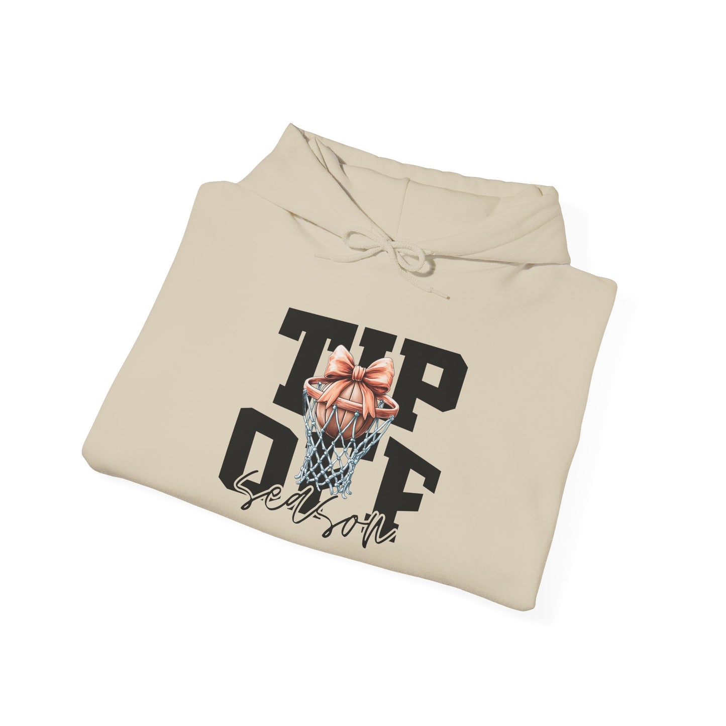 Tip-Off Season Vintage Basketball Hoodie – Retro Coquette Bow Style