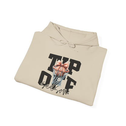 Tip-Off Season Vintage Basketball Hoodie – Retro Coquette Bow Style