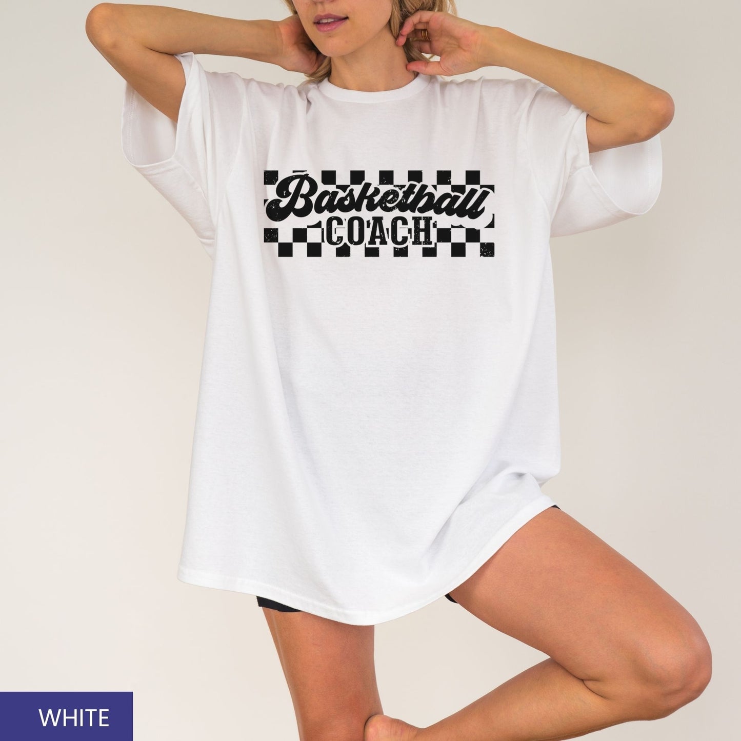 Personalized Retro Basketball T-Shirt – Custom Basketball Coach, Mama, Dad & More
