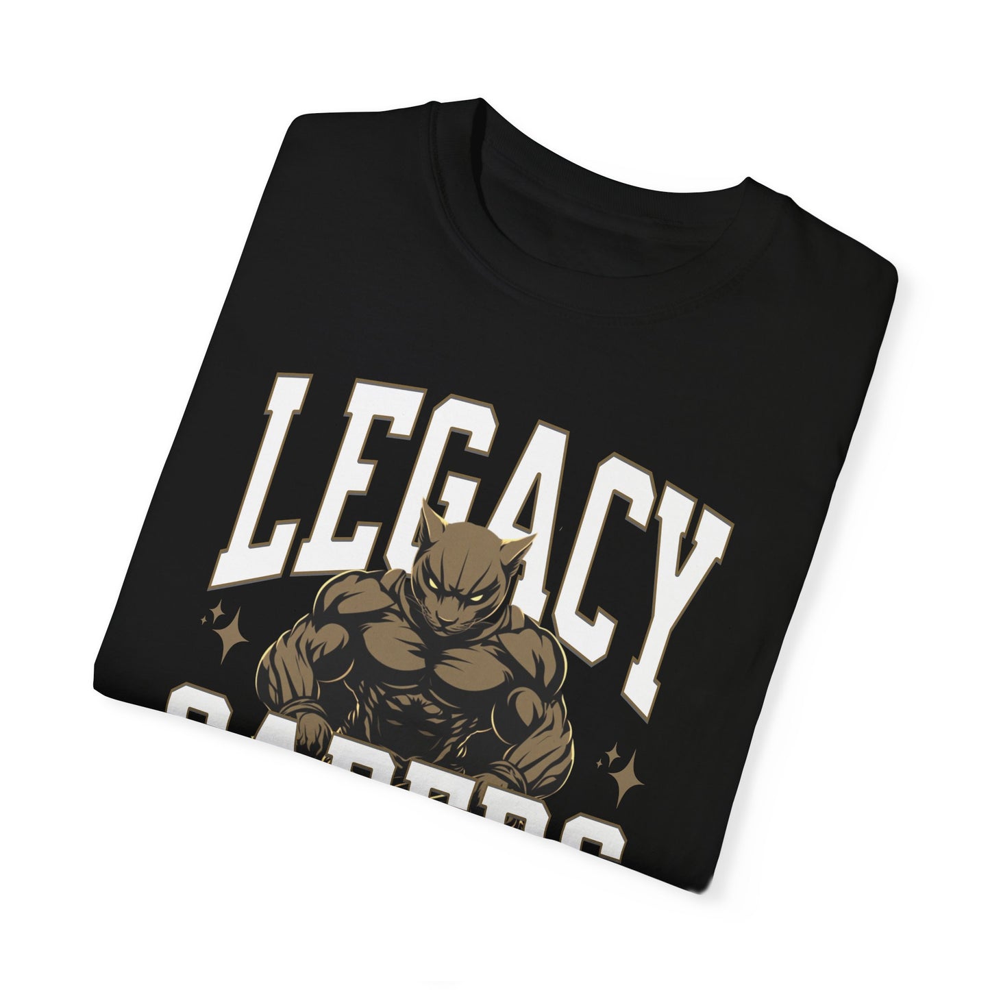 Personalized Muscle Mascot T-Shirt – Bold Custom School Colors & Game Day Power Look