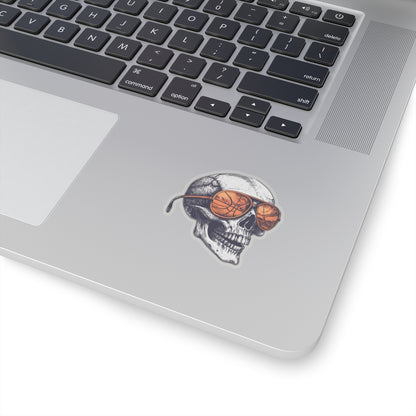 Cool Skull Basketball Kiss-Cut Stickers - Perfect for Sports Fans & Decor