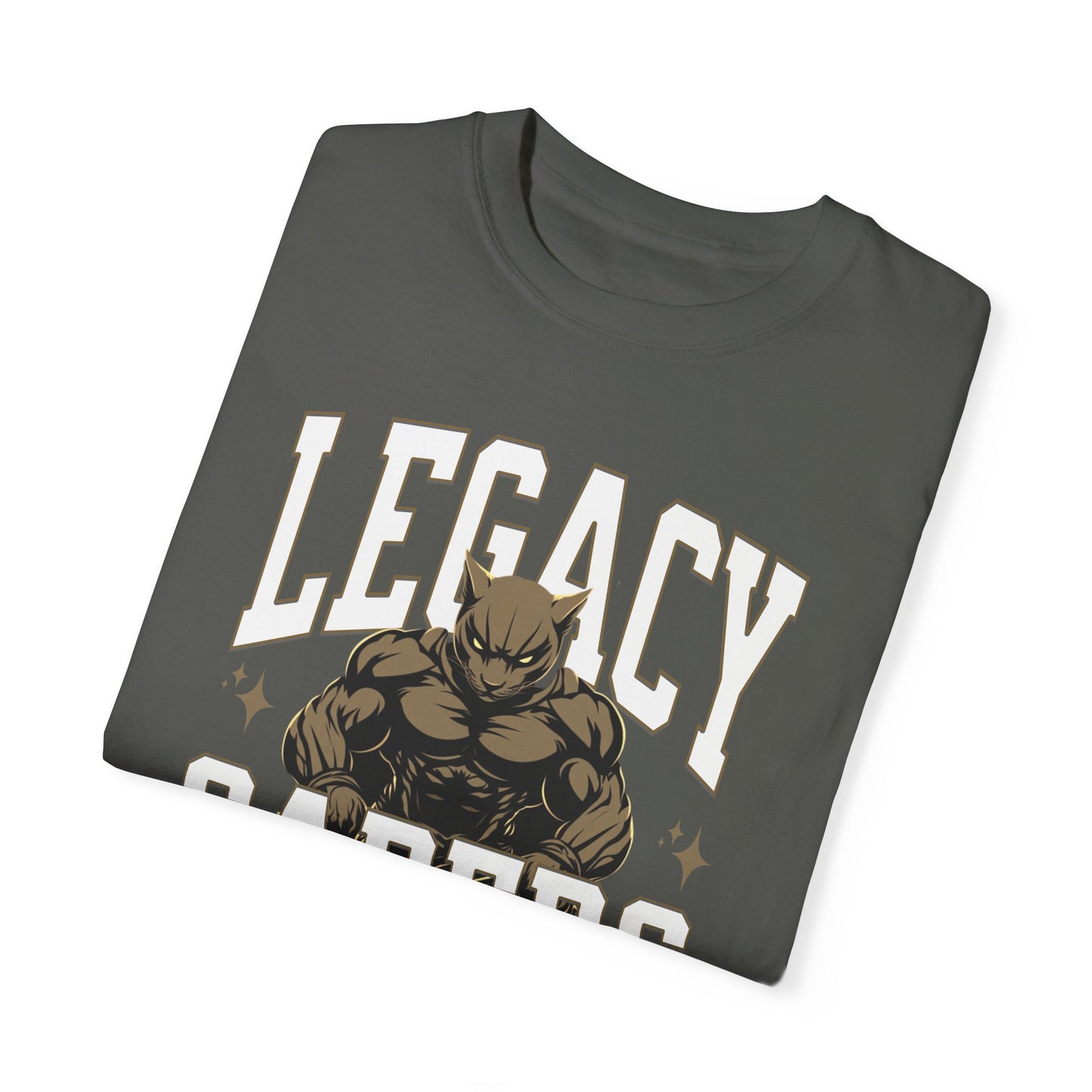 Personalized Muscle Mascot T-Shirt – Bold Custom School Colors & Game Day Power Look