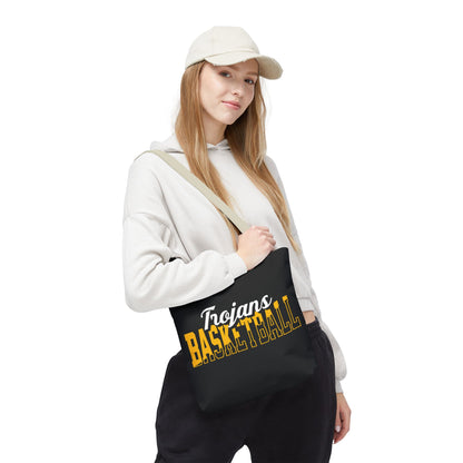 Custom Team Mascot Tote Bag – Personalized School Colors & Half-Solid, Half-Outline Text