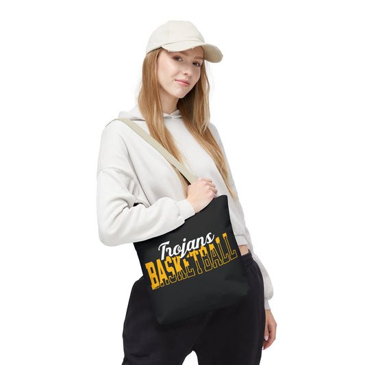 Custom Team Mascot Tote Bag – Personalized School Colors & Half-Solid, Half-Outline Text