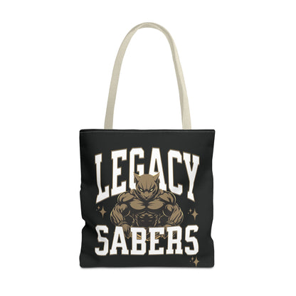 Personalized Muscle Mascot Game Day Tote – Custom School Colors & Bold Collegiate Design