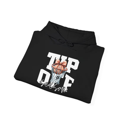 Tip-Off Season Vintage Basketball Hoodie – Retro Coquette Bow Style