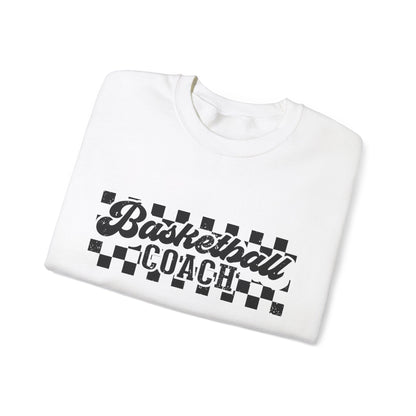 Personalized Retro Basketball Crewneck Sweatshirt – Vintage Checkered Design