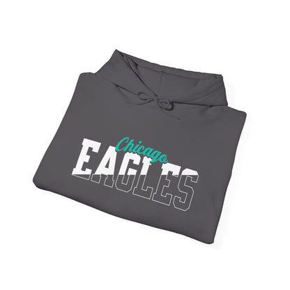 Custom Team Mascot Hoodie – Personalized School Colors & Half-Solid, Half-Outline Text