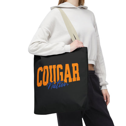 Personalized Team Mascot Nation Game Day Tote Bag – Custom School Colors & Collegiate Font