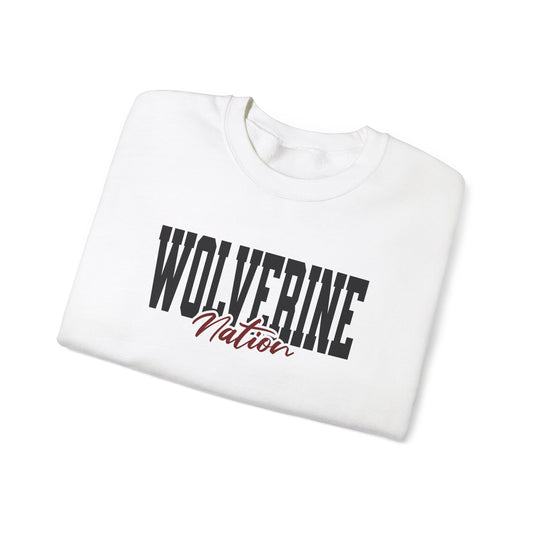 Personalized Team Mascot Nation Crewneck – Custom School Colors & Collegiate Font