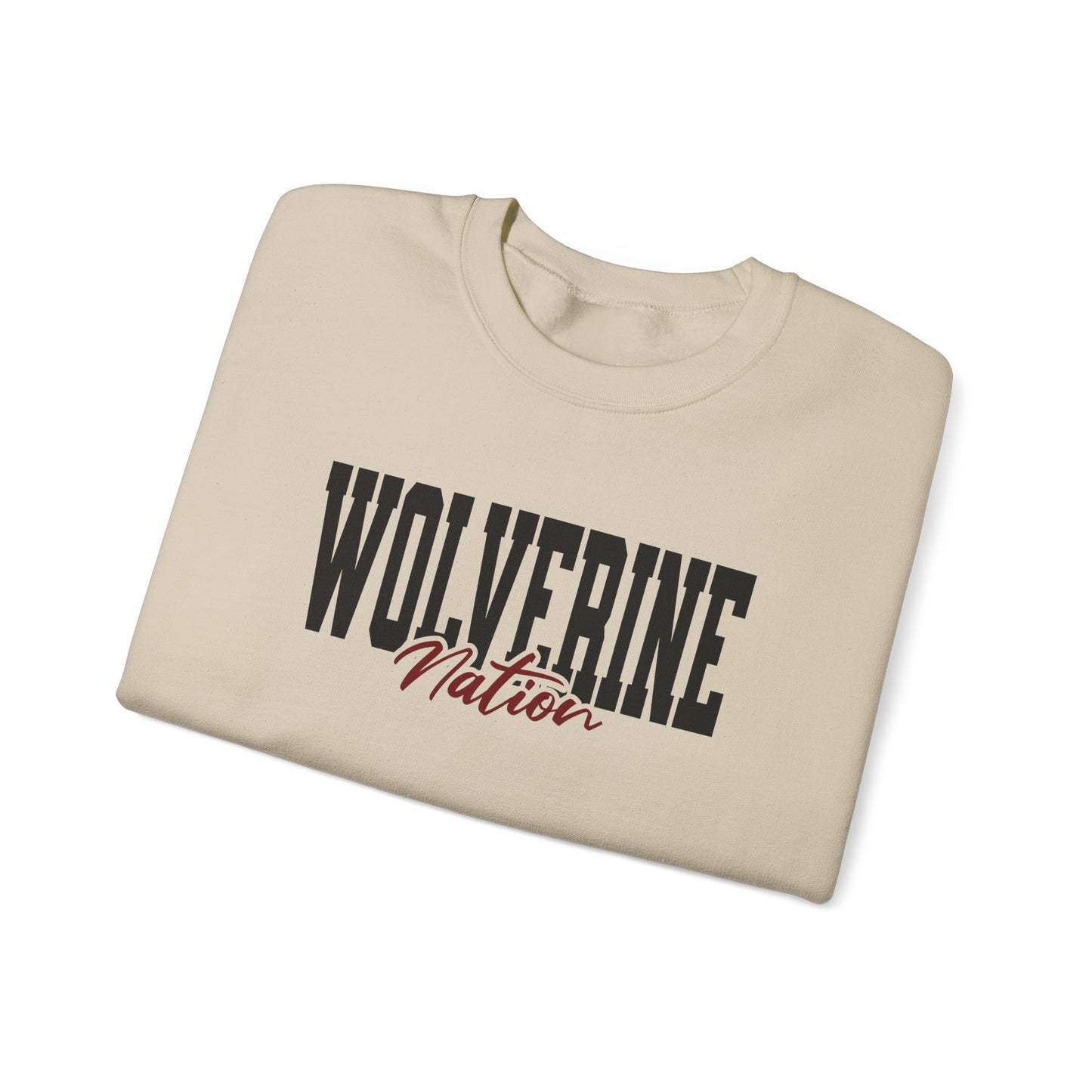 Personalized Team Mascot Nation Crewneck – Custom School Colors & Collegiate Font