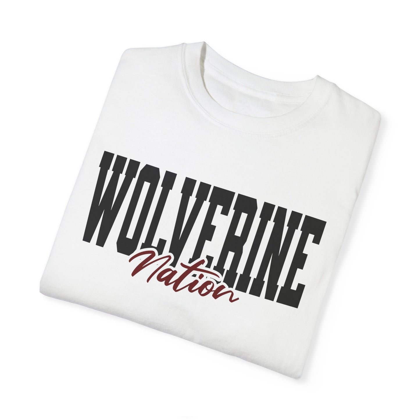 Personalized Team Mascot Nation T-Shirt – Custom School Colors & Collegiate Font
