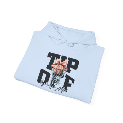 Tip-Off Season Vintage Basketball Hoodie – Retro Coquette Bow Style