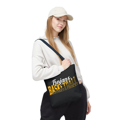 Custom Team Mascot Tote Bag – Personalized School Colors & Half-Solid, Half-Outline Text