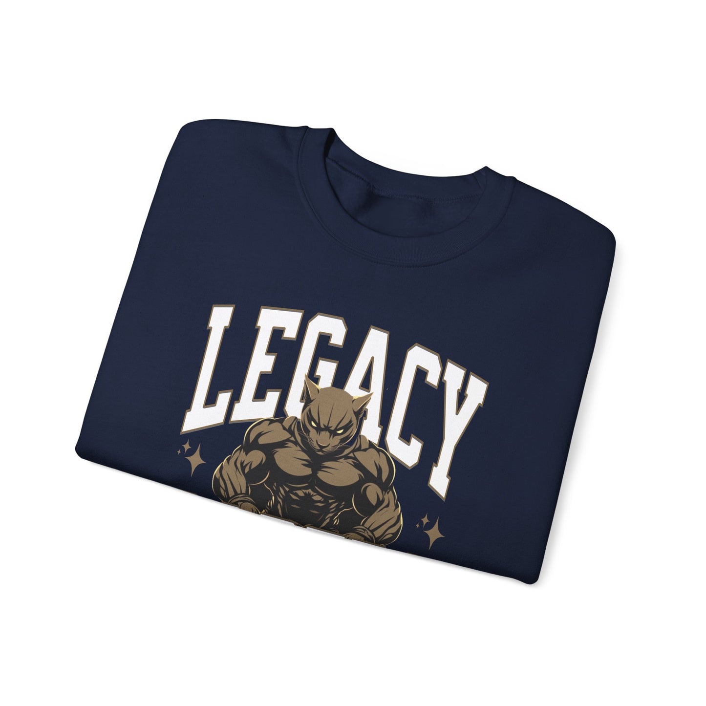Personalized Muscle Mascot Sweatshirt – Bold Custom School Colors & Game Day Power Look
