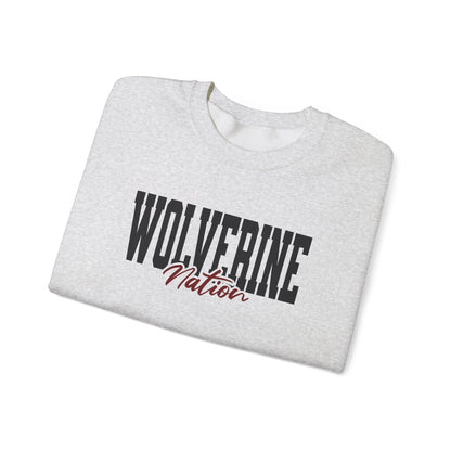 Personalized Team Mascot Nation Crewneck – Custom School Colors & Collegiate Font