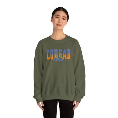 Personalized Team Mascot Nation Sweatshirt– Custom School Colors & Collegiate Stripes | Gildan Crewneck