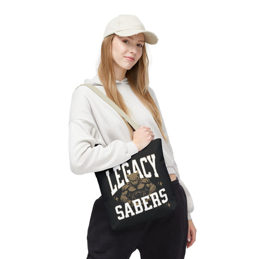 Personalized Muscle Mascot Game Day Tote – Custom School Colors & Bold Collegiate Design