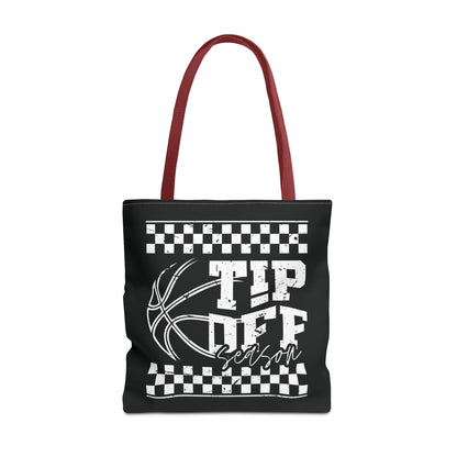 Tip-Off Season Retro Basketball Tote Bag – Vintage Style Game Day Carry-All