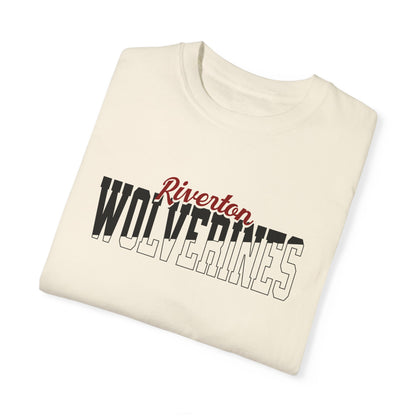 Custom Team Mascot T-Shirt - Personalized School Colors & Bold Collegiate Text